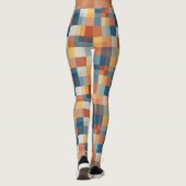 Kleurrijke geometrische vormen naadloos leggings (Achterkant)