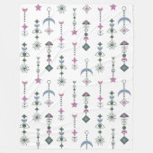 Kleurrijke geometrische vormen patroon 22 fleece deken (Voorkant)