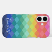 Kleurrijke geometrische vormen Regenboog, speciaal Case-Mate iPhone Case (Achterkant (horizontaal))