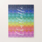 Kleurrijke geometrische vormen Regenboog, speciaal Legpuzzel (Verticaal)