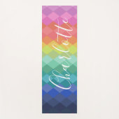 Kleurrijke geometrische vormen Regenboog, speciaal Yogamat (Voorkant)