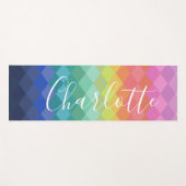 Kleurrijke geometrische vormen Regenboog, speciaal Yogamat (Voorkant (horizontaal))