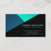 Kleurrijke geometrische vormen visitekaartje (Achterkant)