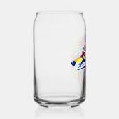 Kleurrijke Geometrische Wolf Drinkset Blikvorm Glas (Rechts)