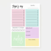 Kleurrijke georganiseerde dag om lijsten te doen m post-it® notes (Voorkant)