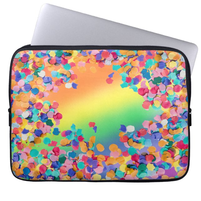kleurrijke gepersonaliseerde afbeelding HP Laptop  Sleeve (Voorkant)