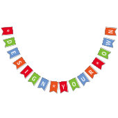 Kleurrijke gepersonaliseerde Custom Vlaggetjes (Alle)