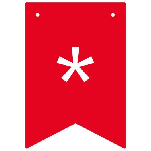 Kleurrijke gepersonaliseerde Custom Vlaggetjes (Eerste vlag)