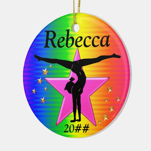 KLEURRIJKE GEPERSONALISEERDE GYMNASTIEK ORNAMENT (Links)