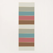 Kleurrijke gepersonaliseerde kleurstrepen yogamat (Achterkant)