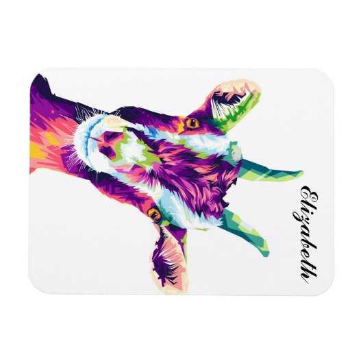 Kleurrijke gepersonaliseerde Pop Magneet (Horizontaal)