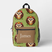 Kleurrijke gepersonaliseerde rugzak, kinder schatt bedrukte rugzak (Voorkant)