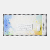 Kleurrijke gepersonaliseerde scriptnaam bureaumat (Keyboard & Muis)