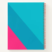 Kleurrijke gepersonaliseerde tiener meisje schets notitieboek (Achterkant)