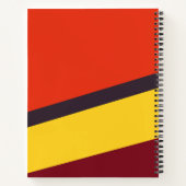 Kleurrijke gepersonaliseerde tiener meisje schets  notitieboek (Achterkant)