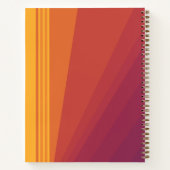 Kleurrijke gepersonaliseerde tiener meisje schets notitieboek (Achterkant)