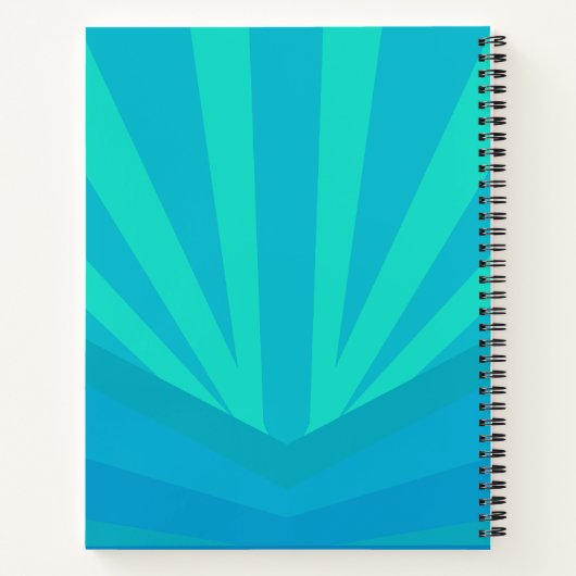 Kleurrijke gepersonaliseerde tiener meisje schets notitieboek (Achterkant)