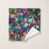 Kleurrijke gepolijst stonen bad handdoek (Wasdoekje)