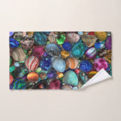 Kleurrijke gepolijst stonen bad handdoek (Handdoek)