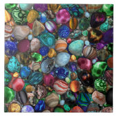 Kleurrijke gepolijst stonen tegeltje (Voorkant)