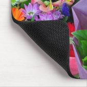 Kleurrijke gerber bloemen drukken mousepad af muismat (Hoek)