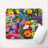 Kleurrijke gerber bloemen drukken mousepad af muismat (Met muis)