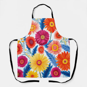 Kleurrijke Gerbera Daisies Bloemen Schort