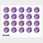 Kleurrijke Gerberas Cadeau Sticker (Vel)