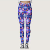 Kleurrijke Gerberas Leggings (Voorkant)