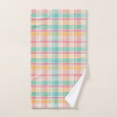 Kleurrijke geruite plaid bad handdoek (Handdoek)