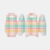Kleurrijke geruite plaid bedankdoosjes (Uitgevouwen)