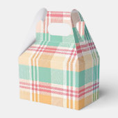 Kleurrijke geruite plaid bedankdoosjes (Voorkant Zijde)
