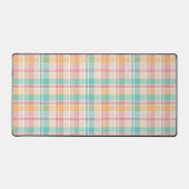 Kleurrijke geruite plaid bureaumat (Voorkant)