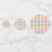 Kleurrijke geruite plaid confetti (Achterkanten)