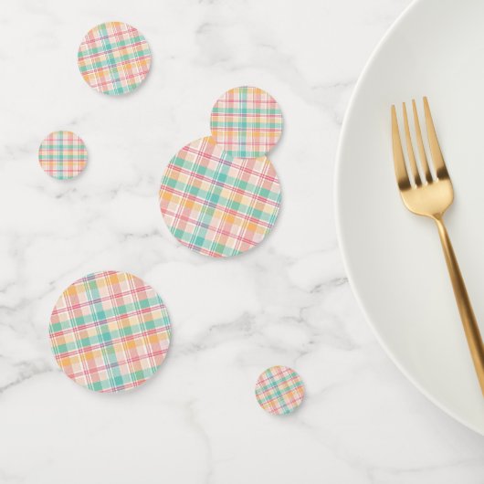Kleurrijke geruite plaid confetti (Groep)