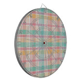 Kleurrijke geruite plaid dartbord (Voorkant Links)