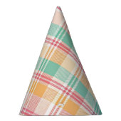 Kleurrijke geruite plaid feesthoedjes (Rechts)