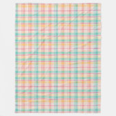 Kleurrijke geruite plaid fleece deken (Voorkant)