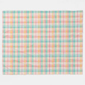 Kleurrijke geruite plaid fleece deken (Voorkant (Horizontaal))