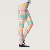 Kleurrijke geruite plaid leggings (Rechts)