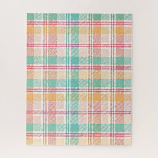 Kleurrijke geruite plaid legpuzzel (Verticaal)