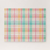 Kleurrijke geruite plaid legpuzzel (Horizontaal)