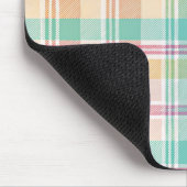 Kleurrijke geruite plaid muismat (Hoek)