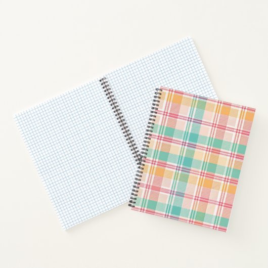 Kleurrijke geruite plaid notitieboek (Binnen)