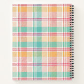 Kleurrijke geruite plaid notitieboek (Achterkant)