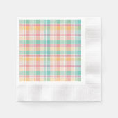 Kleurrijke geruite plaid servet (Voorkant)