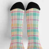 Kleurrijke geruite plaid sokken (Top)