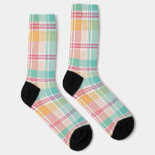 Kleurrijke geruite plaid sokken (Rechts)