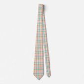 Kleurrijke geruite plaid stropdas (Voorkant)