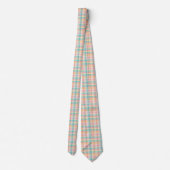 Kleurrijke geruite plaid stropdas (Achterkant)